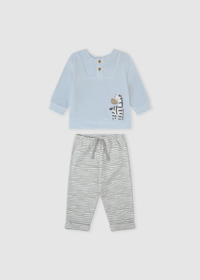 Conjunto tunosado azul zebra
