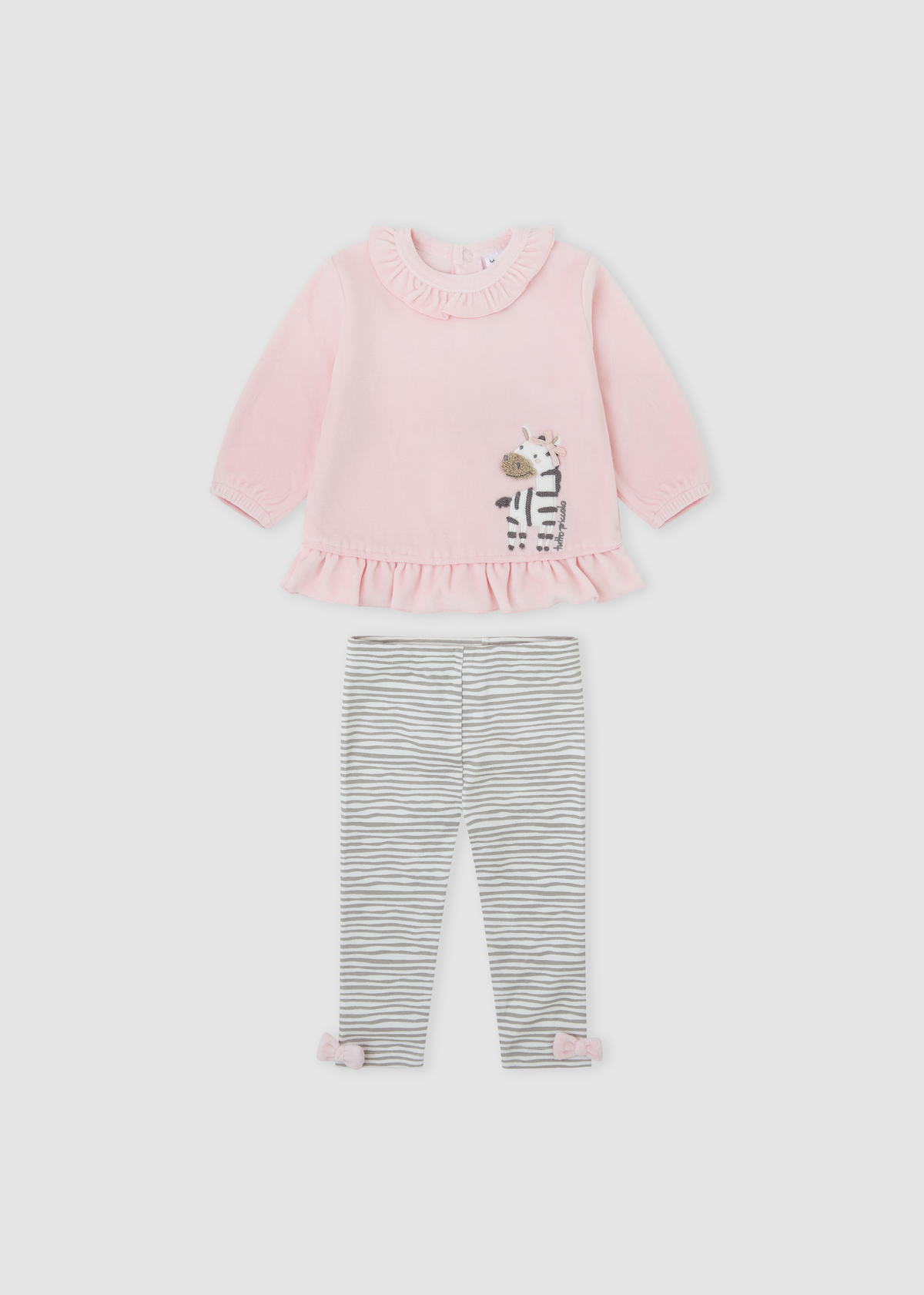 Conjunto tunosado pétalo zebra