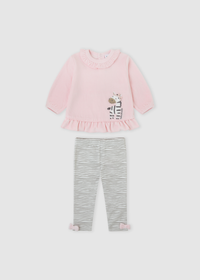 Conjunto tunosado pétalo zebra