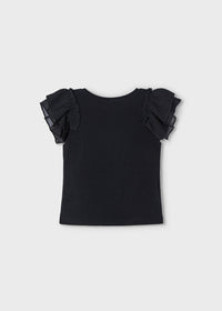 Camiseta volantes gasa niña