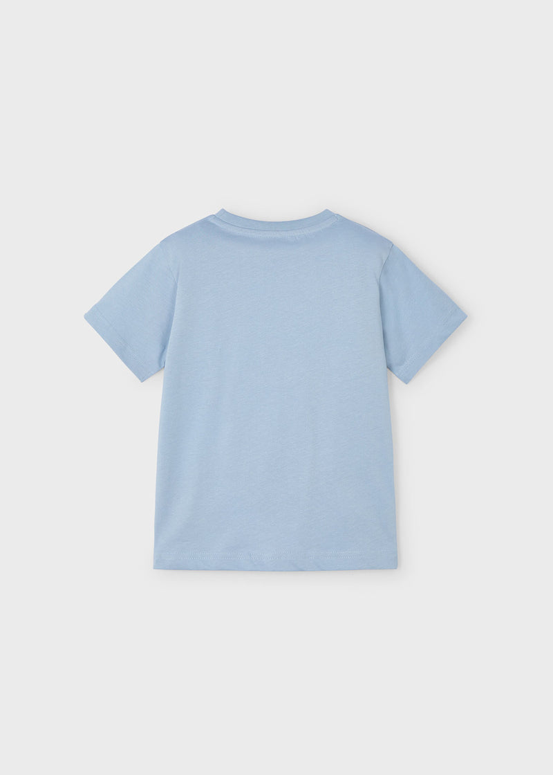 Camiseta letra relieve niño