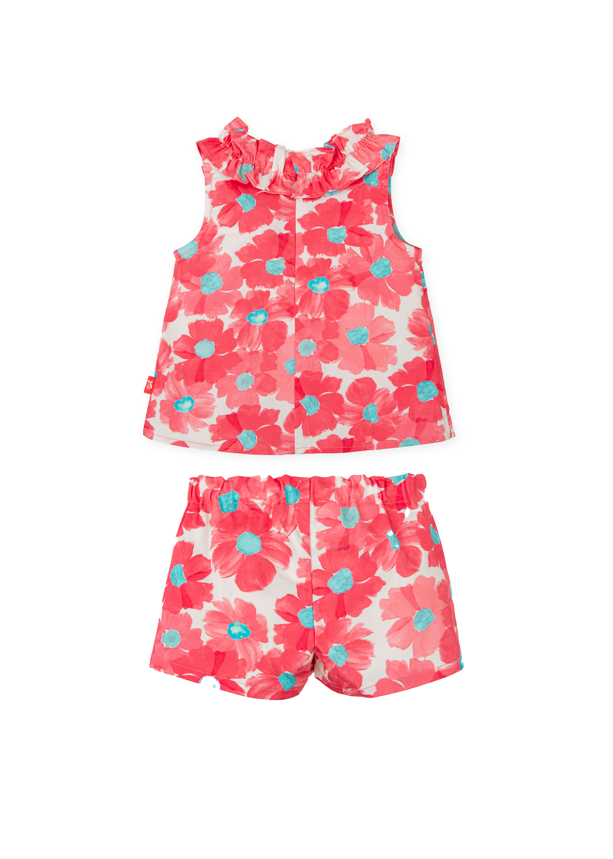 Conjunto flores fucsia