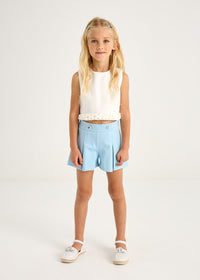 Pantalón corto fuelles niña