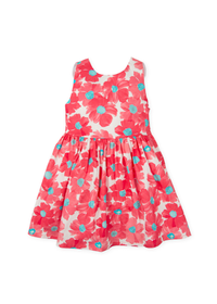 Vestido flores fucsia