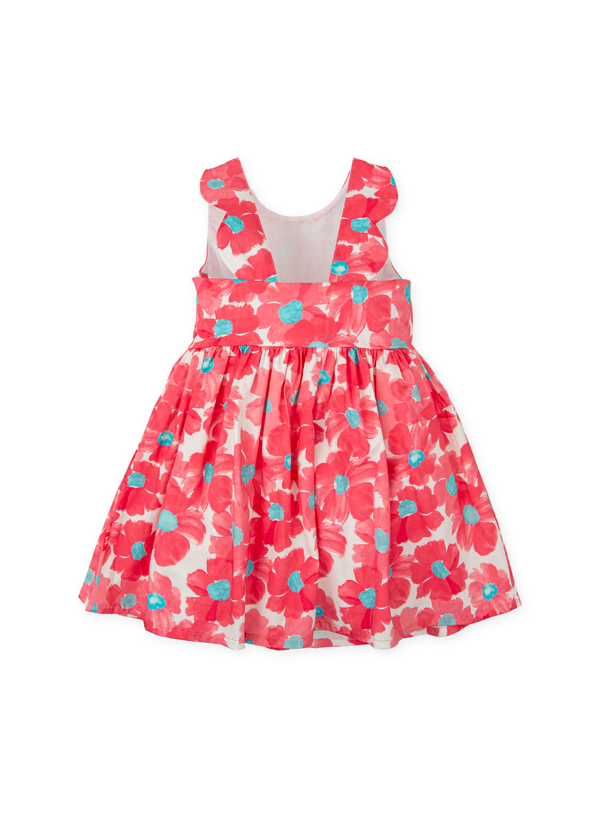 Vestido flores fucsia