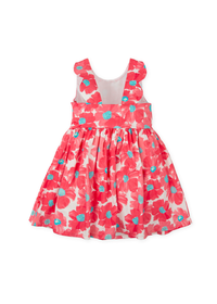 Vestido flores fucsia