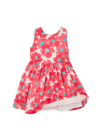 Vestido flores fucsia