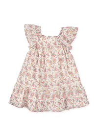 Vestido satén flores