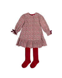 Vestido con leotardos