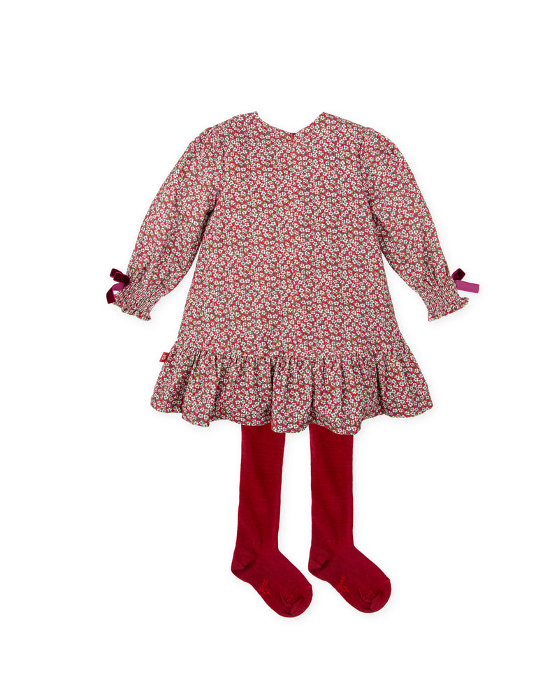 Vestido con leotardos