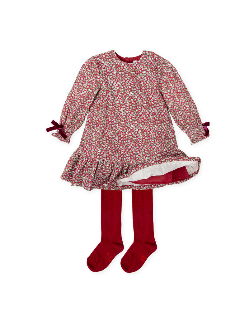 Vestido con leotardos