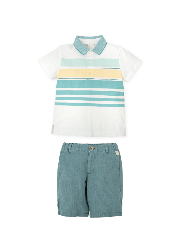 Polo franjas + bermuda