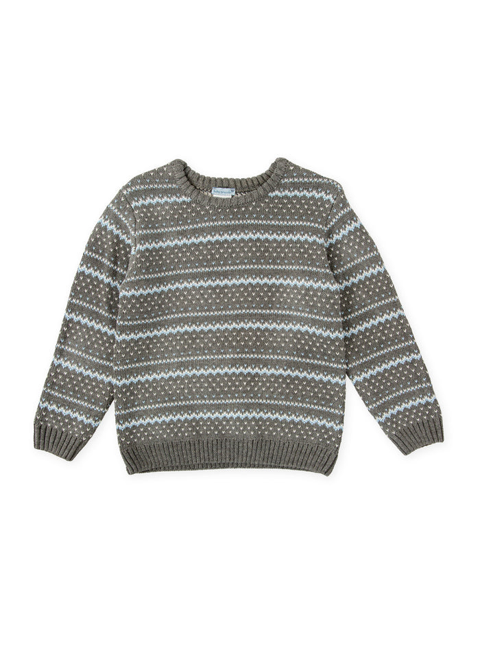 Jersey rayas gris cenefa