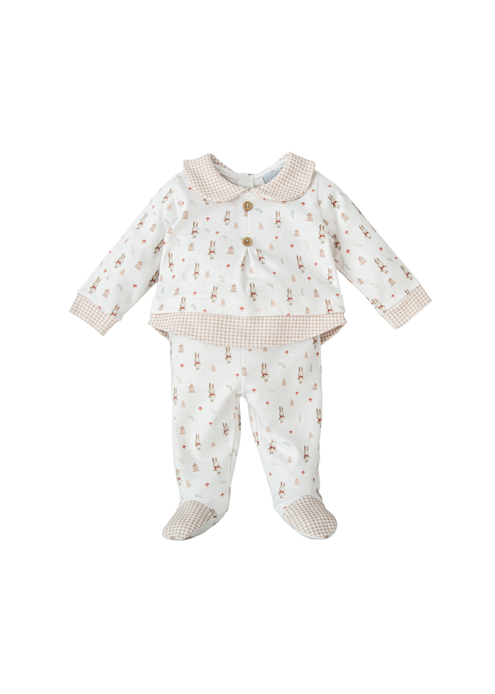 Conjunto polaina niño huella