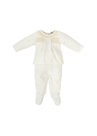 Conjunto polaina c/volante suspiro