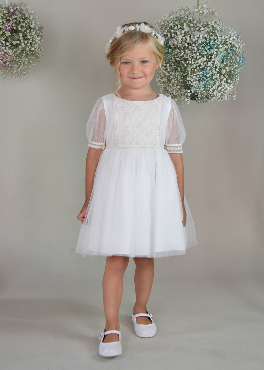 Vestido tul ceremonia niña