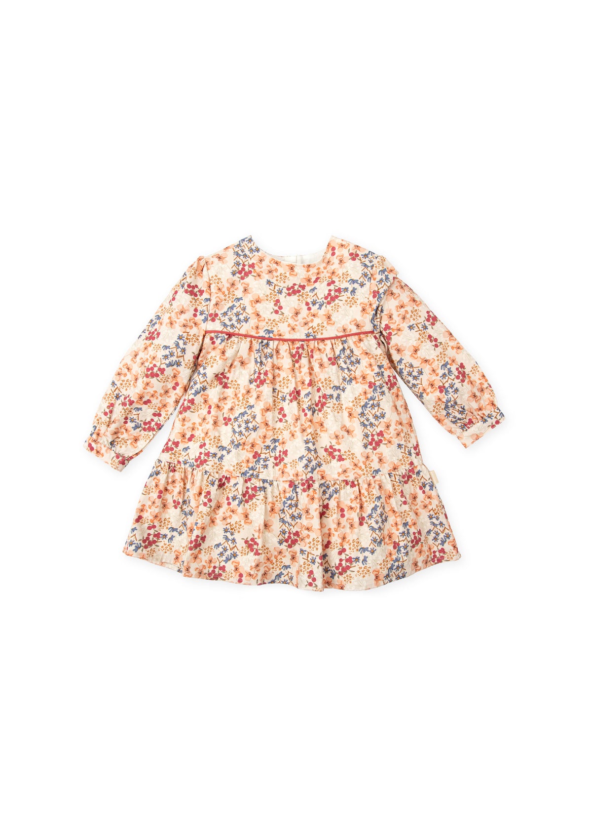 Vestido con estampado topo niña