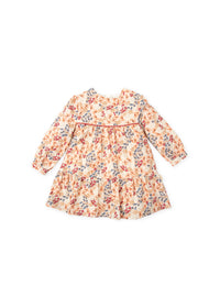 Vestido con estampado topo niña