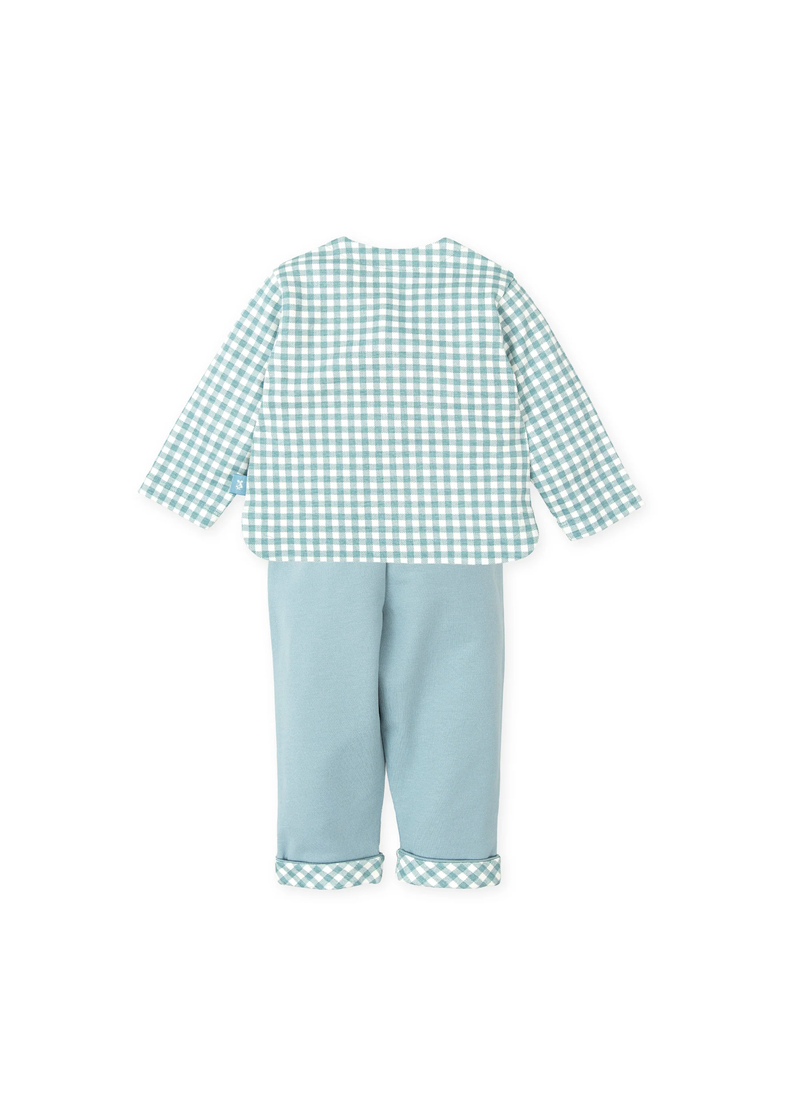 Conjunto 2 piezas cuadros verde niño