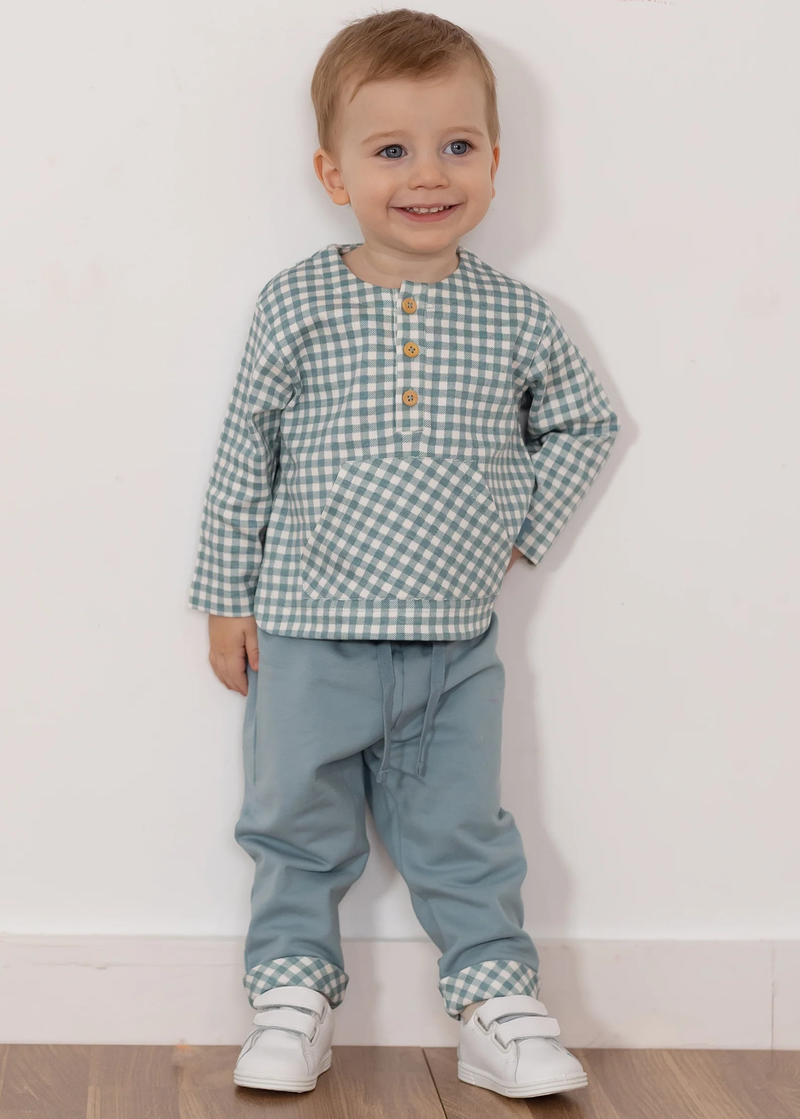 Conjunto 2 piezas cuadros verde niño