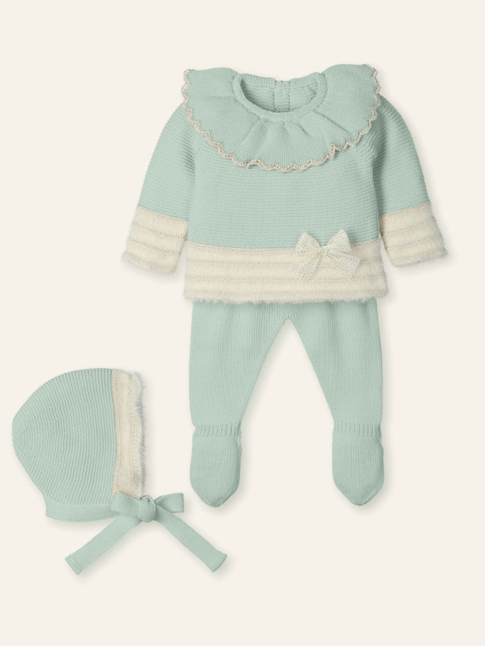 Traje 3p feather natural