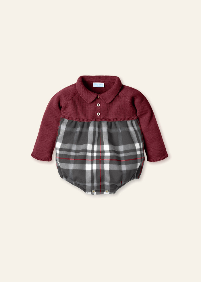 Pelele punto tartan