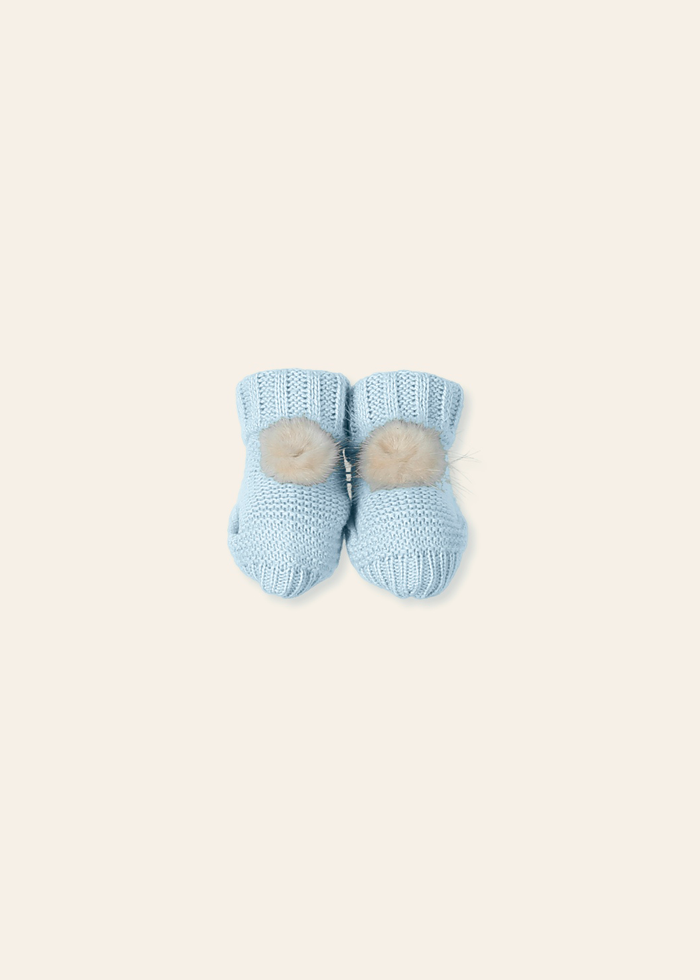 Patucos pompom artificial "bear in a parachute"