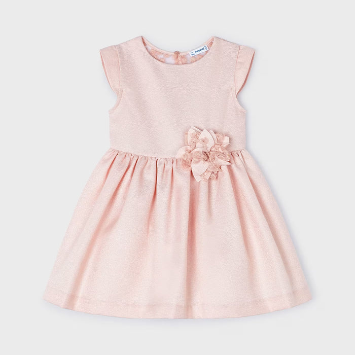 Vestido espalda tul bordado niña