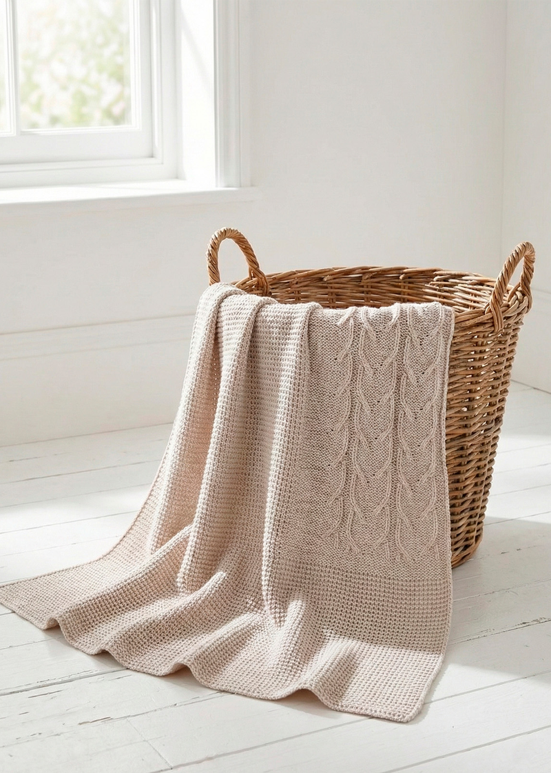 Toquilla punto grueso "hazelnut square"