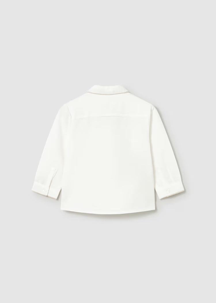 Camisa de manga larga con pajarita bebé