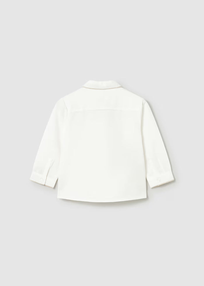 Camisa de manga larga con pajarita bebé