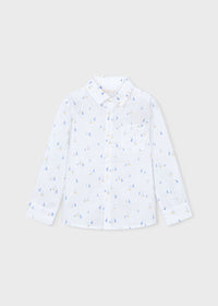 Camisa manga larga con lino niño