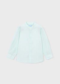 Camisa manga larga rayas cuello mao niño