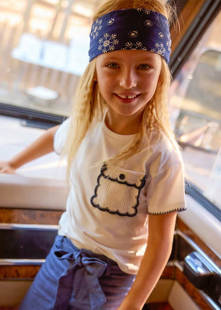 Camiseta aplique niña