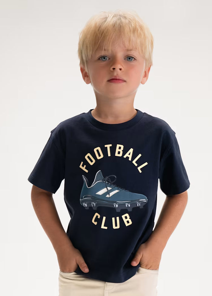 Camiseta botas de fútbol niño