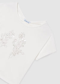 Camiseta con lino chica