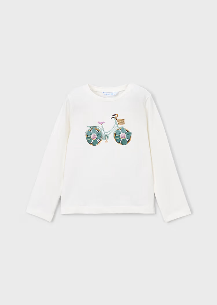 Camiseta de manga larga bicicleta niña