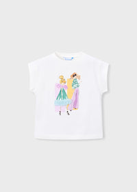 Camiseta estampado muñeca niña