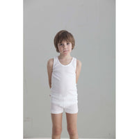 Camiseta niño tirante sport canalé