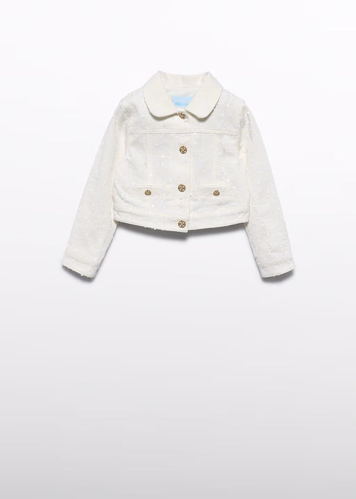 Cazadora fantasia lentejuelas niña