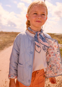 Chamarra reversible acolchada niña