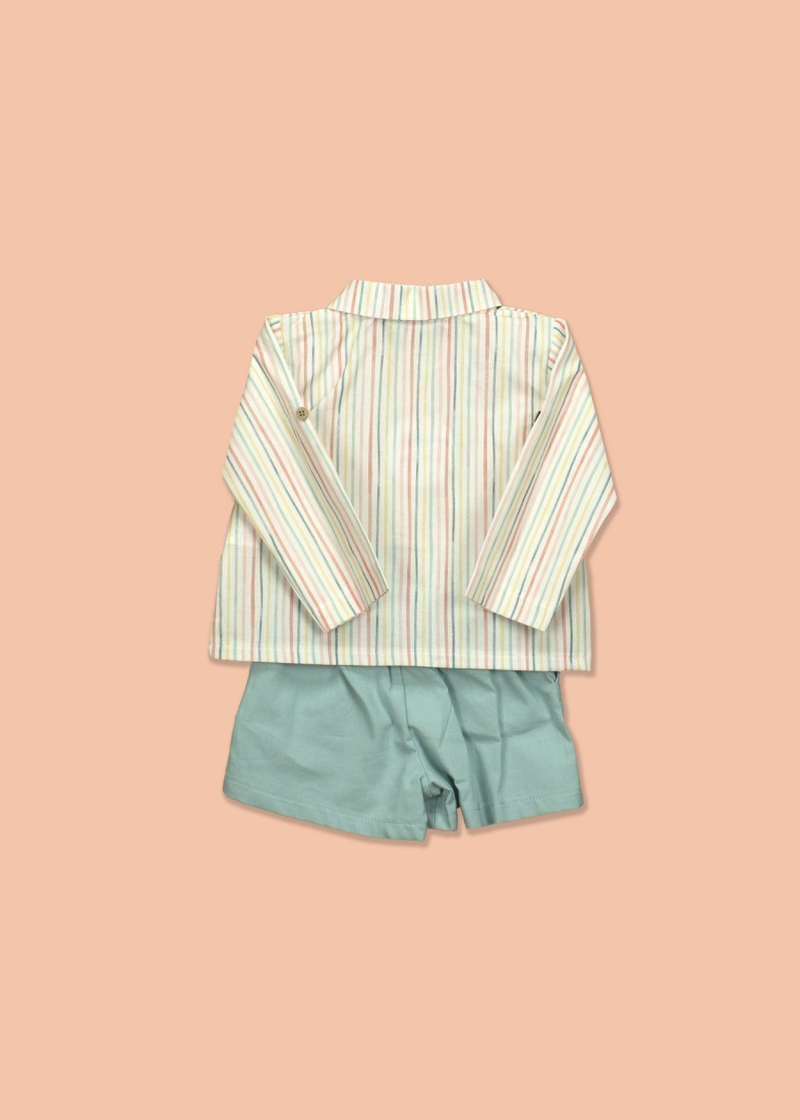 Conjunto corto + camisa cuello polo ceres