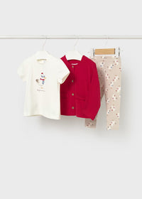 Conjunto 3 piezas con chaqueta bebé