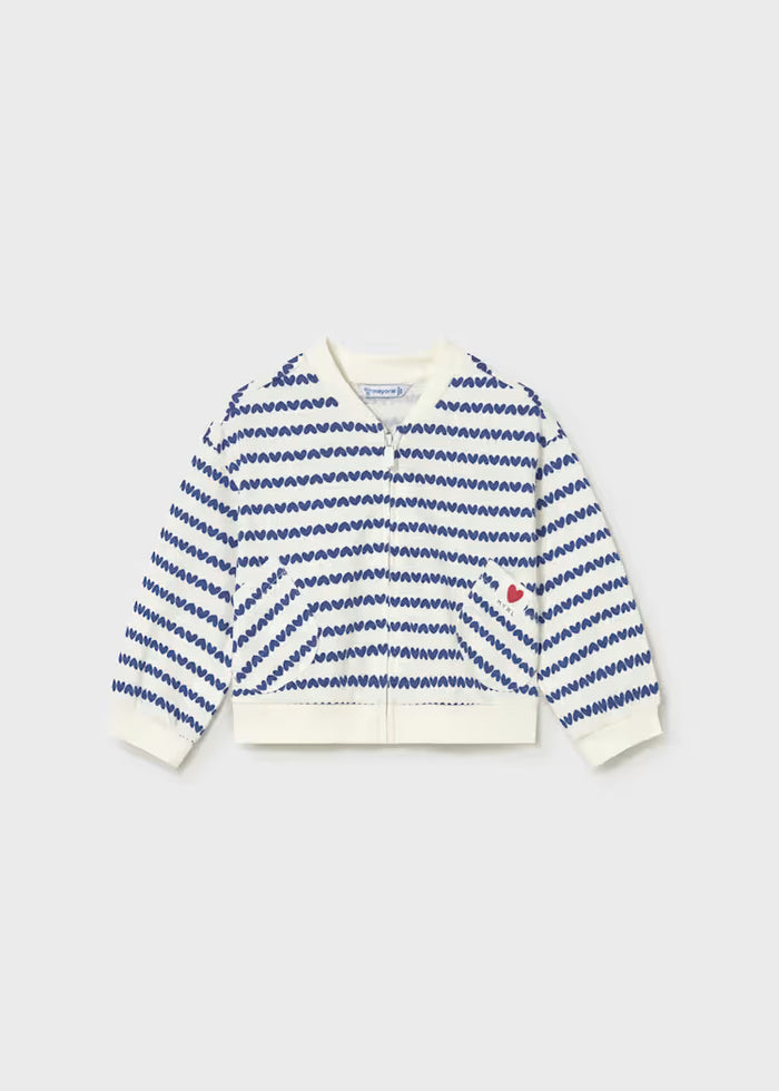 Conjunto 3 piezas con sudadera estampada bebé