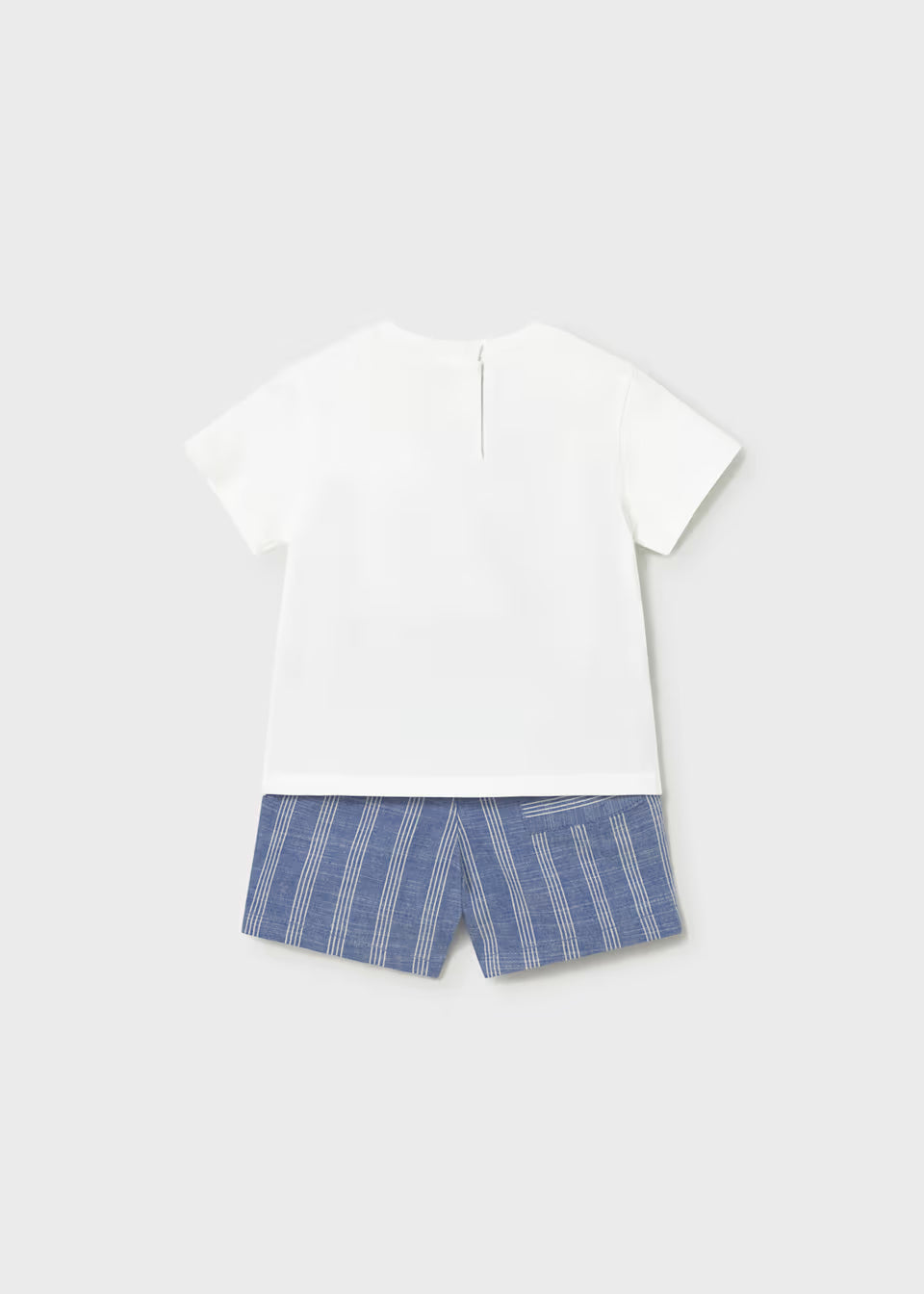 Conjunto bermuda y camisa con lino bebé