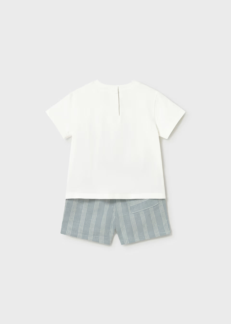 Conjunto bermuda y camisa con lino bebé