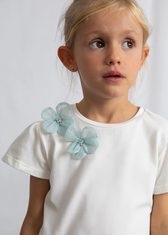 Conjunto falda tul y camiseta niña