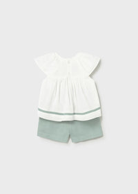 Conjunto pantalón corto y blusa bebé