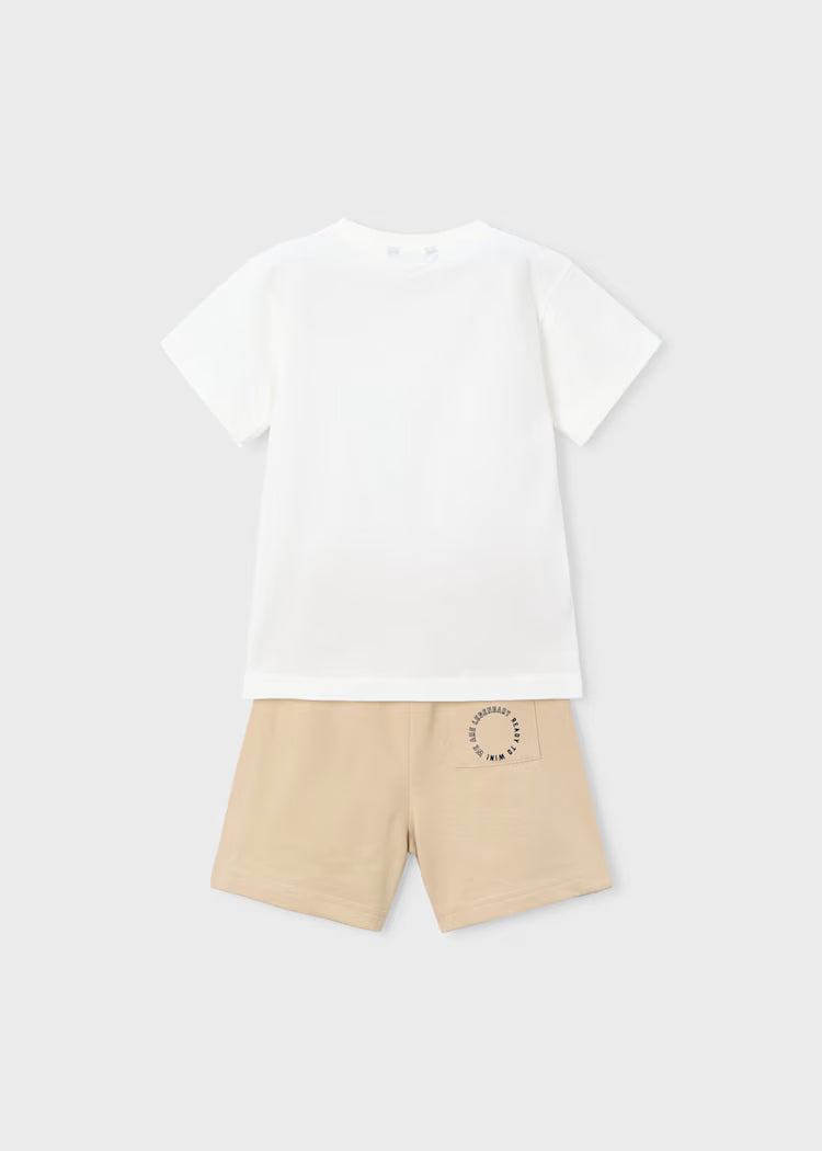 Conjunto pantalón y camiseta letras niño