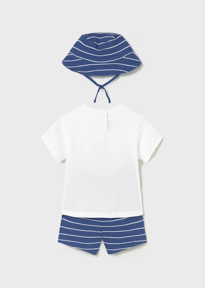 Conjunto punto 3 piezas con gorro bebé